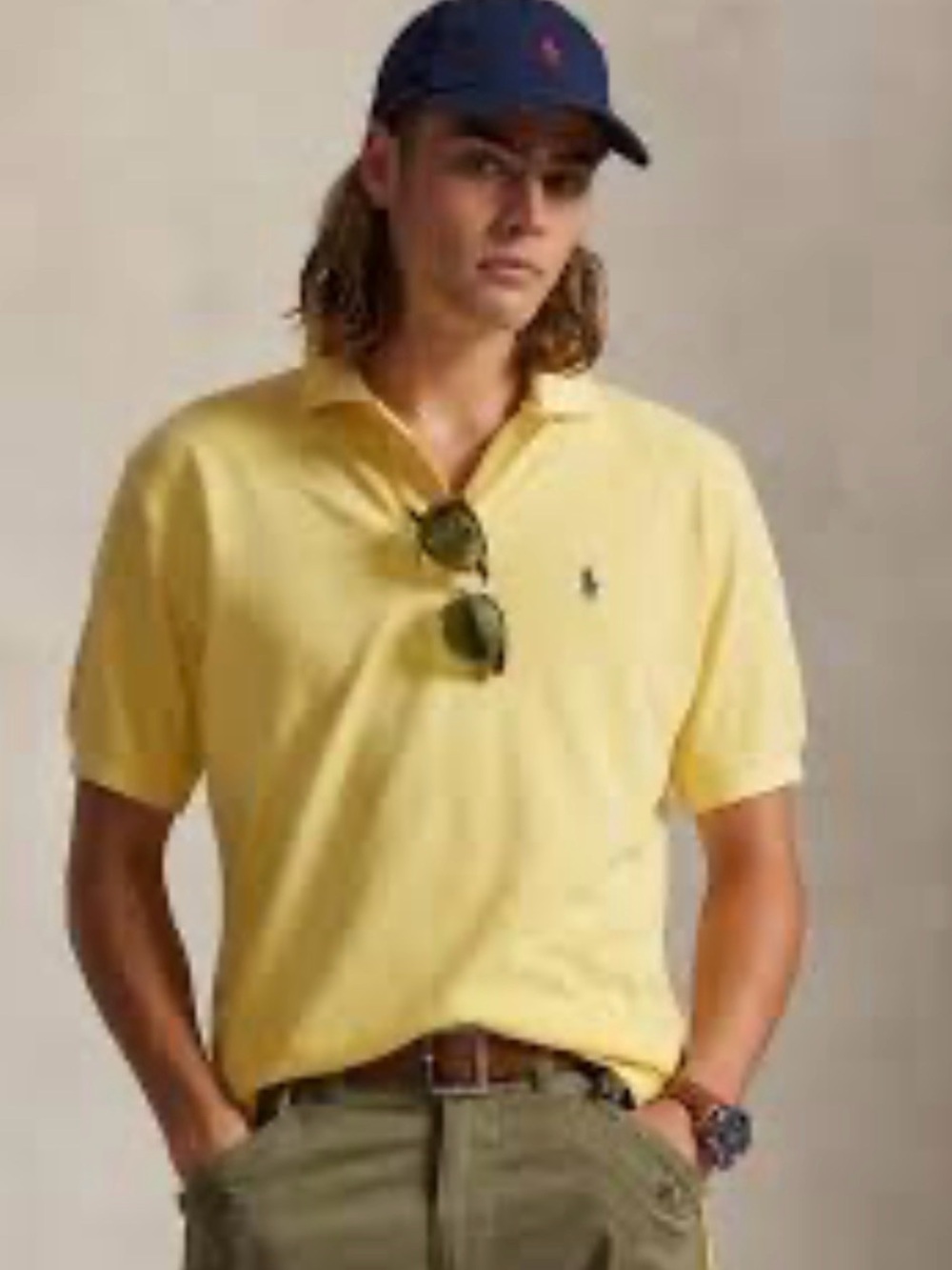 Polo By Ralph Lauren Vintage Short Sleeve Polo Shirt | Yellow | Size XX-Large